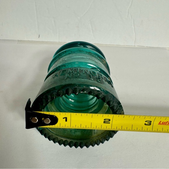 Vintage Hemingray no. 12 Insulator Patent May 2 1893, Green/Blue glass. - Picture 4 of 13